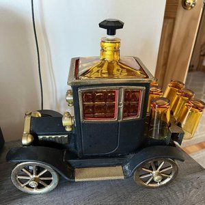 Ford Model T Bar Car Decanter Set 1950's